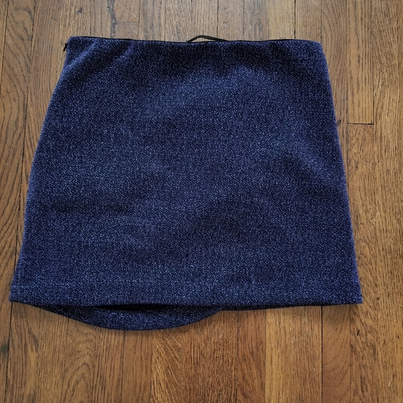 Zara asymmetric Sparkly Blue skirt - Picture 3 of 3